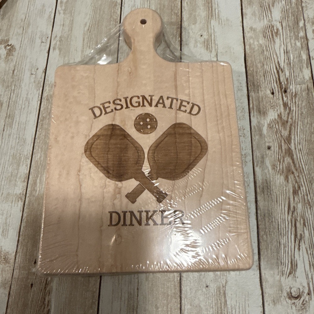Designated Dinker Paddle Board Home Decoration Charcuterie Pickle Ball